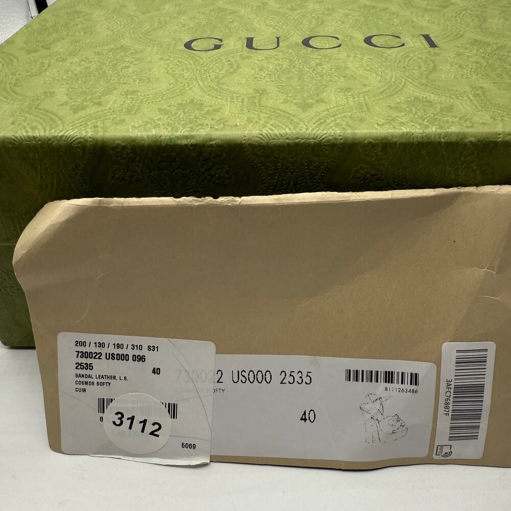 Gucci Brown Leather Heels with Platform and Ankle Strap - Picture 12 of 12